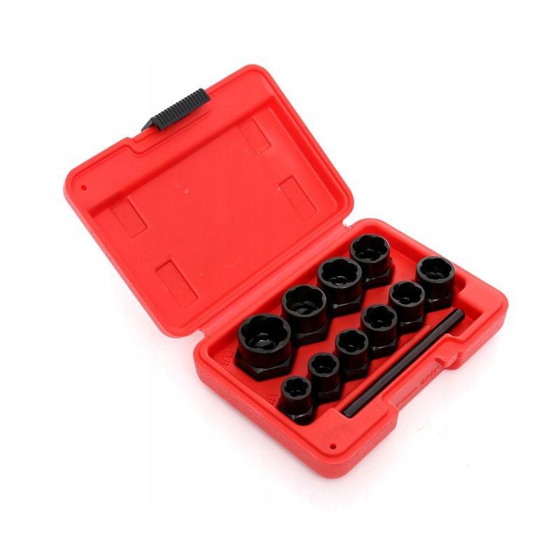 High Profile Screw Extractors for Broken Bolts, 10 Pieces, Kraft&Dele