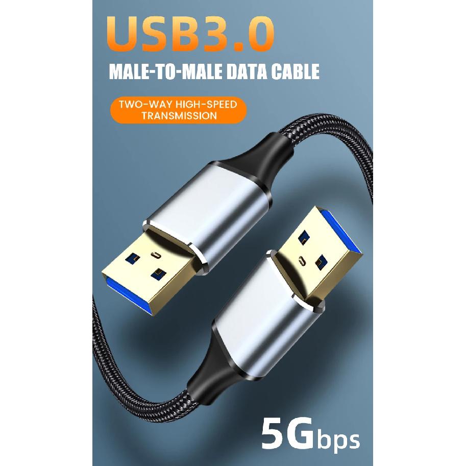 Новый USB 3.0 удлинительный кабель USB Type A Папа-Папа USB-удлинитель для радиатора, жесткого диска, веб-камеры USB-кабель Extens 1/3/5M