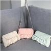 Preppy Pleated Cloud Bag Niche Design Handbag Female Summer Shoulder Underarm Bag Crossbody Bag