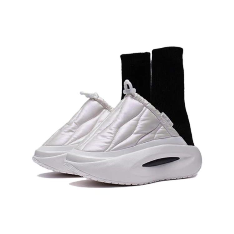 Li Ning Cloud Travel пушистые удобные амортизирующие износостойкие низкие повседневные туфли женские повседневные туфли цвета не совсем белого AZGS146-5