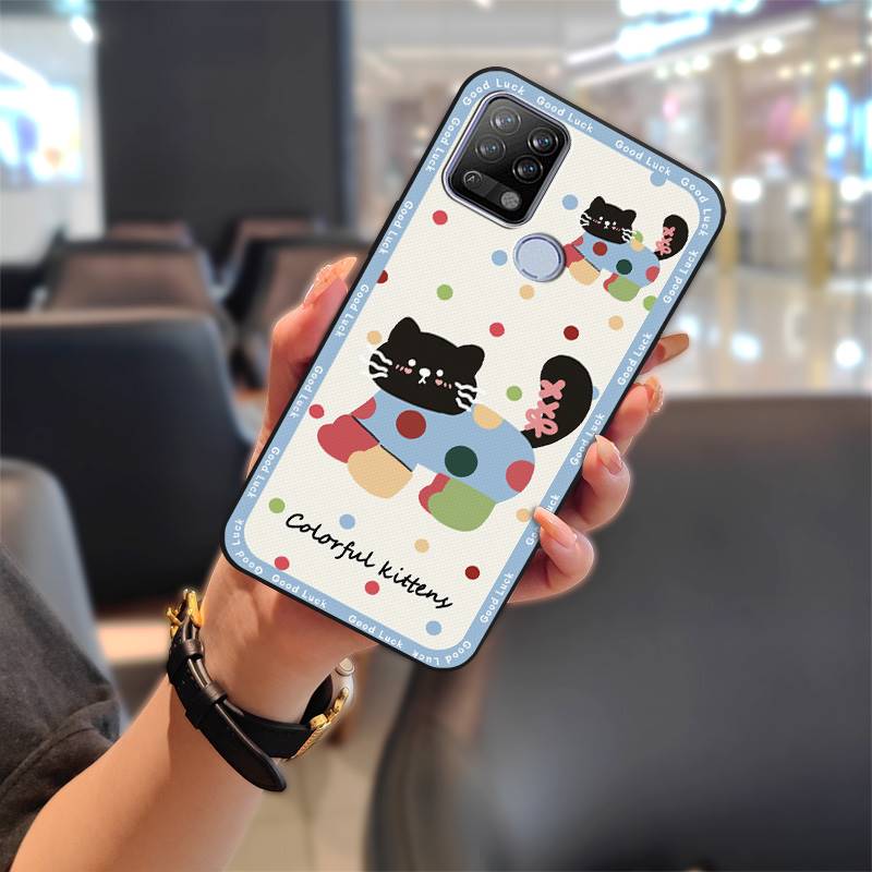 Anti-dust Silicone Phone Case For Tecno Pova/LD7 Fashion Design Cartoon Waterproof Protective Durable Back Cover Cute