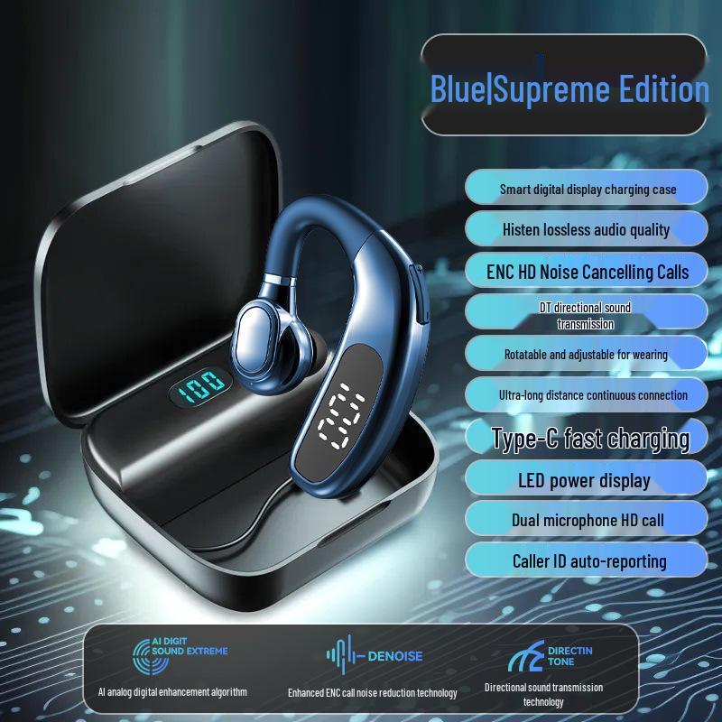 Беспроводные Bluetooth-наушники V13: Внутриканальные, С шумоподавлением, Длительное время работы от аккумулятора, Идеально подходят для спорта и вождения.