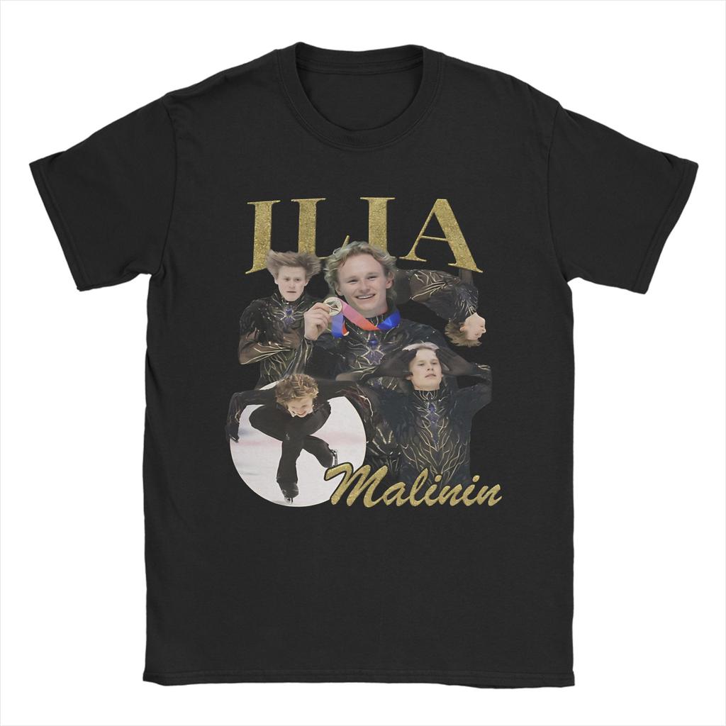 Ilia Malinin Quad Jump Legend QUAD GOD Accessories Unisex Women T Shirts Cotton Tee Graphic Printing Tops Tshirt