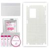 apgo Protective Skin Sticker for the Back+sides Compatible with Oppo A77 5G, Full Wrap Film, Foil, Vinyl - Pattern White Fabric