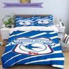 Cardiff Fc Crest Printed Pattern Duvet Cover Set – includes 1 duvet cover and 2 matching pillowcases Bedroom decor Christmas gifts