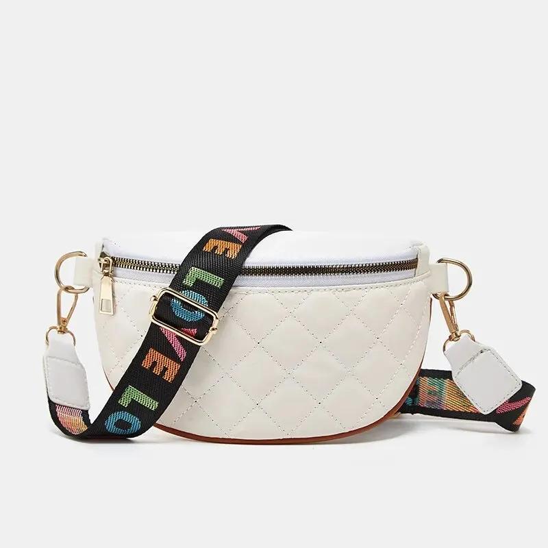 Solid Embroidered Crossbody Bag Women Waist Bags Large Capacity Diagonal Cross Multifunctional And Fashionable Shoulder Bags