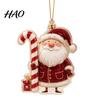 Holiday Hanging Ornaments for Family 2D Flat Acrylic Christmas Ornaments, Decorative Tree Decorations Party Supplies with Lanyard Festive Home