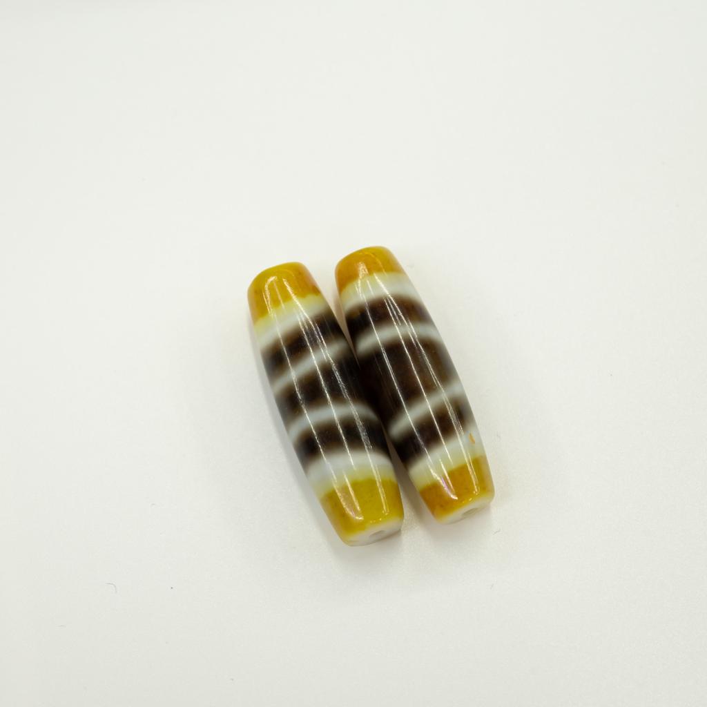 Natural silk-twisted agate line bead dzi beads, Tibetan DIY bracelet necklace with bead Wenwan bead accessories in stock