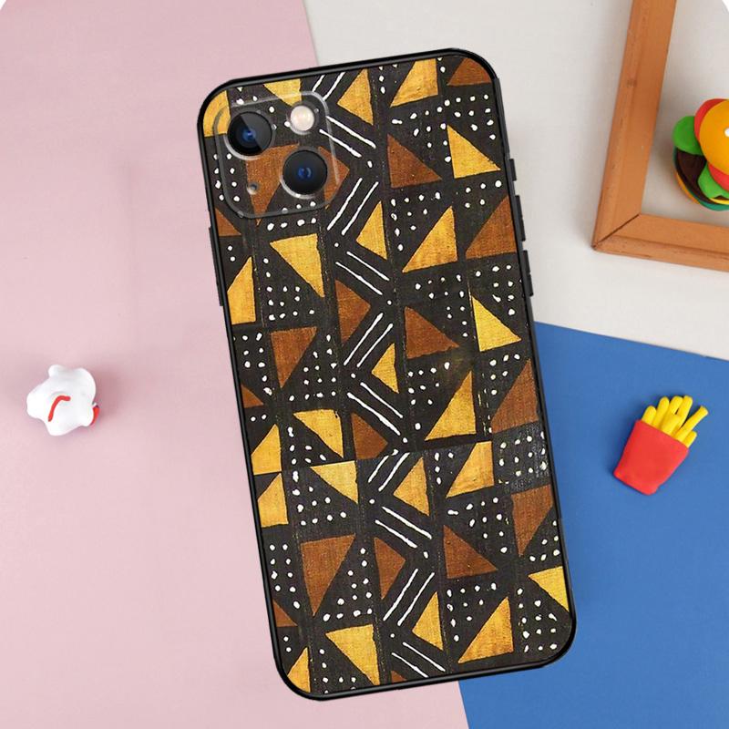 Чехол для телефона с принтом африканской ткани для iPhone 16 Pro Max 11 12 13 Mini 14 15 Pro Max XR 16e 15 16 Plus Защитный корпус
