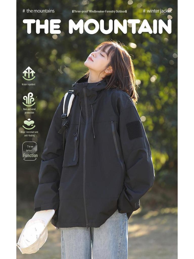 Women's Waterproof Windproof Jacket - Spring/Autumn Casual Fashion, Breathable, Loose Fit