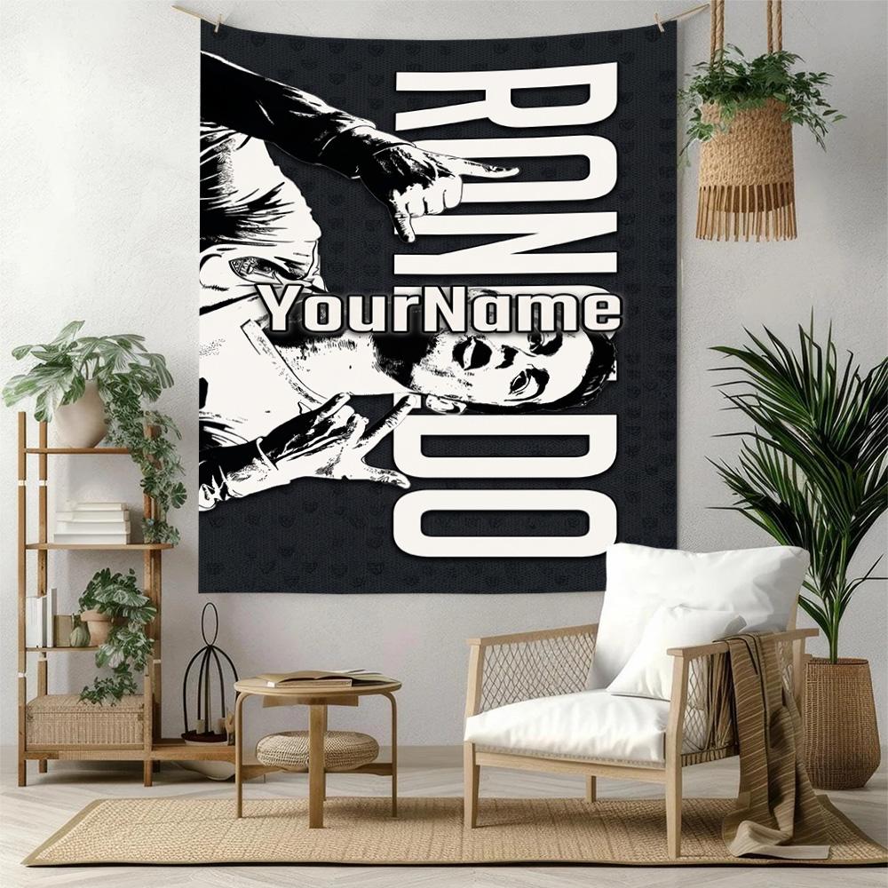 Messi Custom Your Name Wall Decor Tapestry Art For Pet Memorial Birthdaywedding Party Backdrop Family Gift