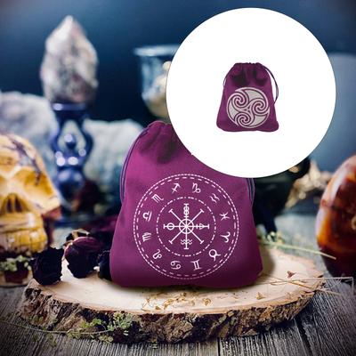 Мягкий мешочек для хранения Таро, мешочек на кулиске для карточек настольной игры, держатель для карт Оракулов, рун, дорожный подарочный мешочек, мешочки для украшений