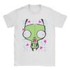 Мужская футболка Invader Zim  Одежда из чистого хлопка Юмористическая футболка с коротким рукавом и круглым вырезом Печатные футболки