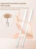 Stainless Steel Mixing Spatula for Nail Color and Makeup Foundation Blending, Original and Holed Options, 3 Pcs Variant