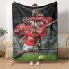 Fernandes Print Flannel Blanket High Quality Warm Comfortable Cover for All Seasons Perfect for Gifts Home Decor