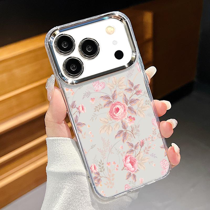 Чехол INS с принтом подсолнуха для iPhone 17 Pro Max iPhone 16 15 14 13 Pro Max 11 17e 16e Покрытие Рамка для камеры Прозрачная Мягкая силиконовая задняя крышка