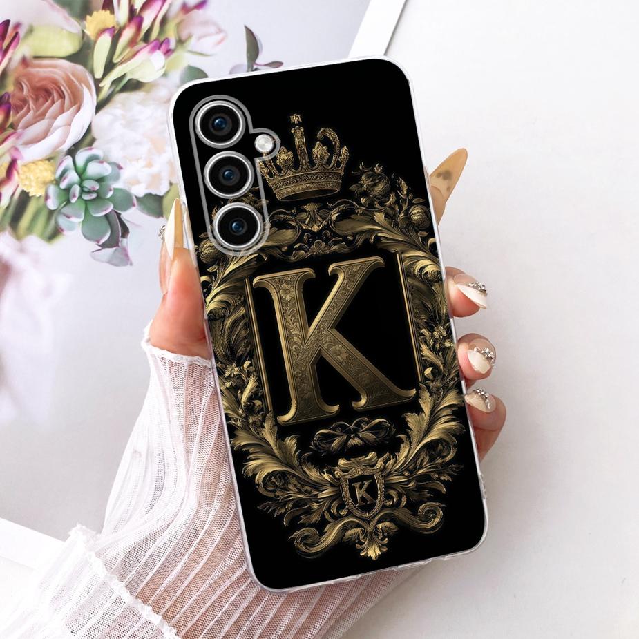 Чехол для Samsung Galaxy S23 FE S23 Plus Милая Корона Буквы Чехол Мягкий Тонкий Чехол для Телефона Для Samsung S23 Ultra S 23 S23+ Funda Сумки