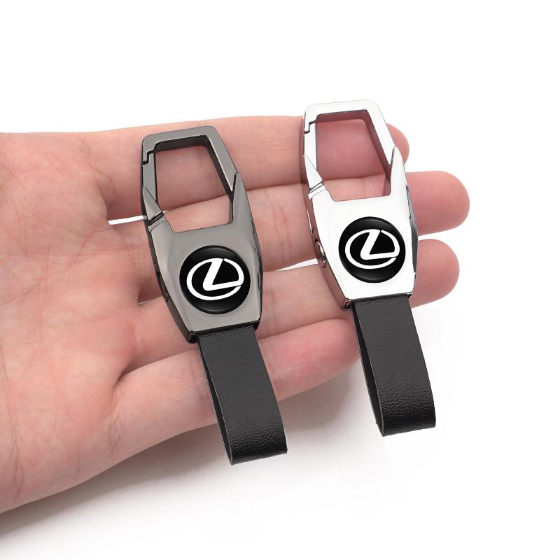 Emblems Car Logo Key Waist Buckle Auto Key Ring Keychains Accessories For Lexus F SPORT ES RX NX LS UX LM LX GX LC RZ IS CT GS R