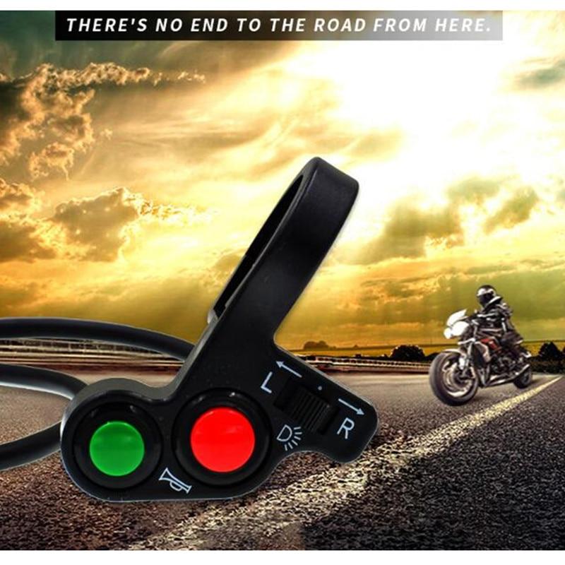 Motorcycle Handlebar Switch Electric Bike Scooter Horn Turn Signals On/Off Button Light Switch