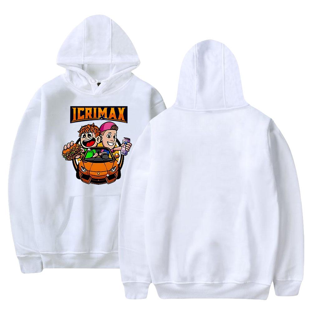 Новая мода Icrimax Print Одежда уличная мужская толстовка с капюшоном с длинным рукавом пуловер топы