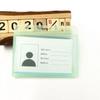Прозрачный водонепроницаемый пластиковый держатель для ID и визитных карточек