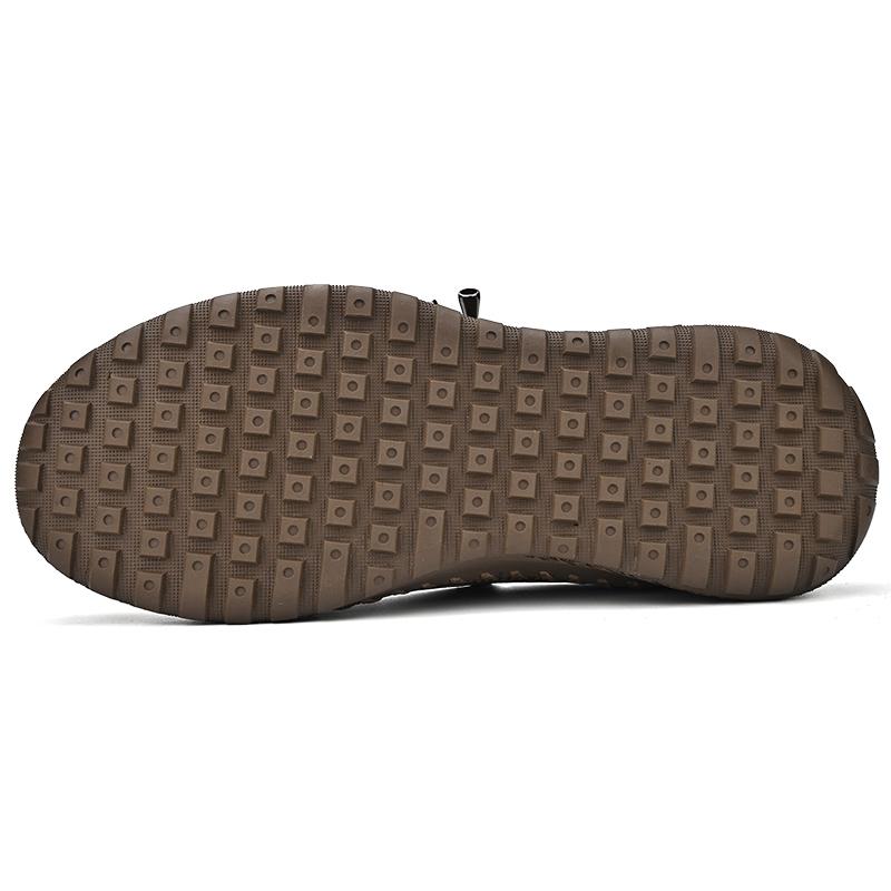 Мужская кожаная обувь, повседневная уличная обувь ручной работы