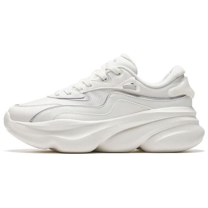 Anta Meow Shoes 3 Нескользящие Износостойкие Низкие Кроссовки на Толстой Подошве Женские Белые Кроссовки 922338888-1