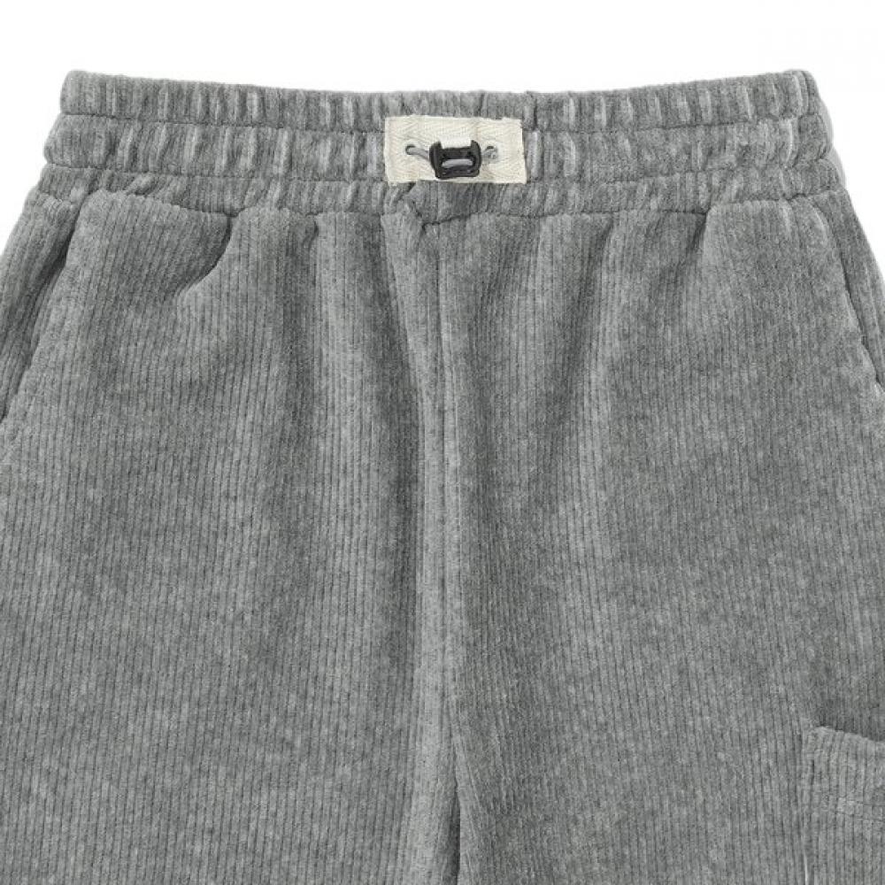 Bluetail Pants Melange Gray Side Pocket Azi4pt03mg