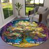 Круглый ковер Vortex Crossing Gate, Ковер для гостиной, спальни, дивана, игровой комнаты, Декор, Нескользящий коврик для пола