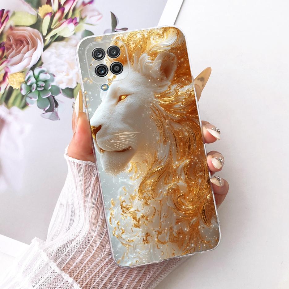 Чехол для Samsung Galaxy A12 F12 M12, цветной, с рисунком цветов, мягкий, тонкий чехол для телефона Samsung A12 M 12 Galaxy M12 F12, сумки