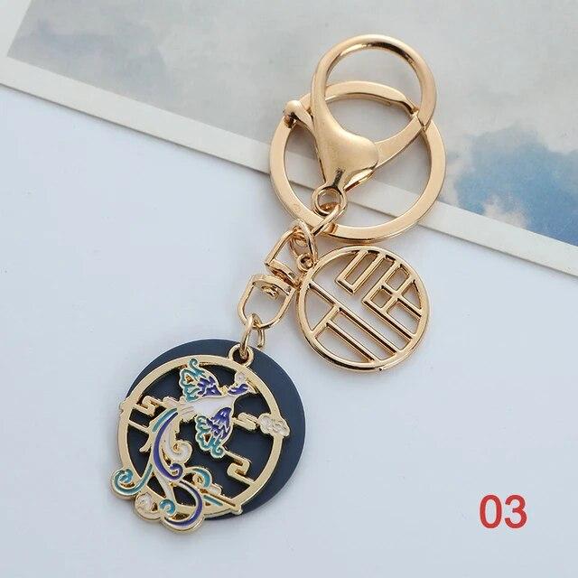 Уникальный брелок с изображением дракона, лисы, кои, удачи, милый брелок для ключей, сумка для ключей, украшение для ключей, подарок на Новый год
