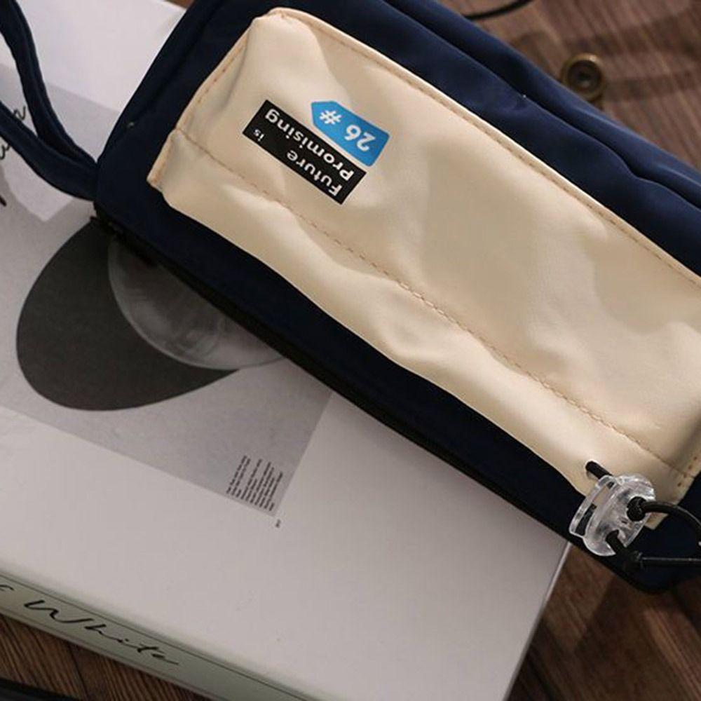 Пенал большой емкости, многослойный чехол для хранения канцелярских принадлежностей, модная сумка для ручек