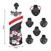 Floral PU Golf Headcovers for Driver, Fairway Wood and Utility, 4-Piece Set