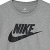 Nike Спортивная футболка с логотипом алфавита и круглым вырезом, мужские топы, серая BV0629-063