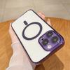 Чехол для телефона Apple 16/15PM IP14 Защитный чехол 13pro Акриловый 12 Магнитный 11 со встроенной линзой