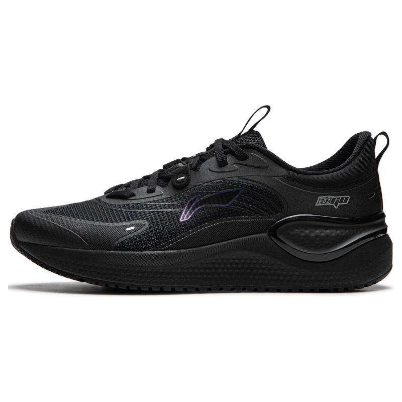 Li Ning Eazgo V2 Амортизация, Износостойкие Низкие Беговые Кроссовки Женские Черные ARSU002-6