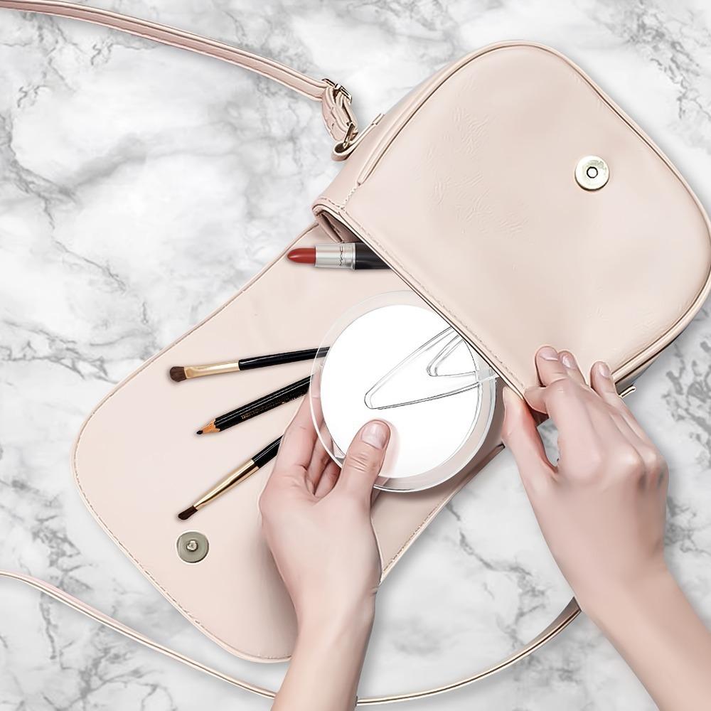 Ручное увеличительное зеркало для макияжа в 30 раз, в 20 раз, в 10 раз, складное двустороннее дорожное зеркало улучшенного качества