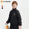 Детская ветрозащитная водоотталкивающая куртка Moodytiger с цветовыми блоками и воротником-стойкой