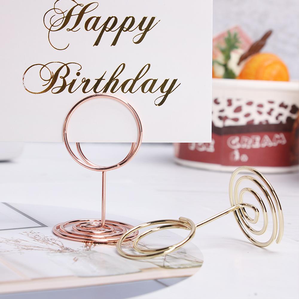 Золотое украшение для рабочего стола, свадебные принадлежности, зажимы, подставка для фотографий, зажимы для стола, держатель для номеров, карточек