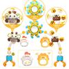 Baby Arch Toy Bar with Animal Colorful Rattle and Infant Play Gym Characters, Mirror, Toy, (Blue)
