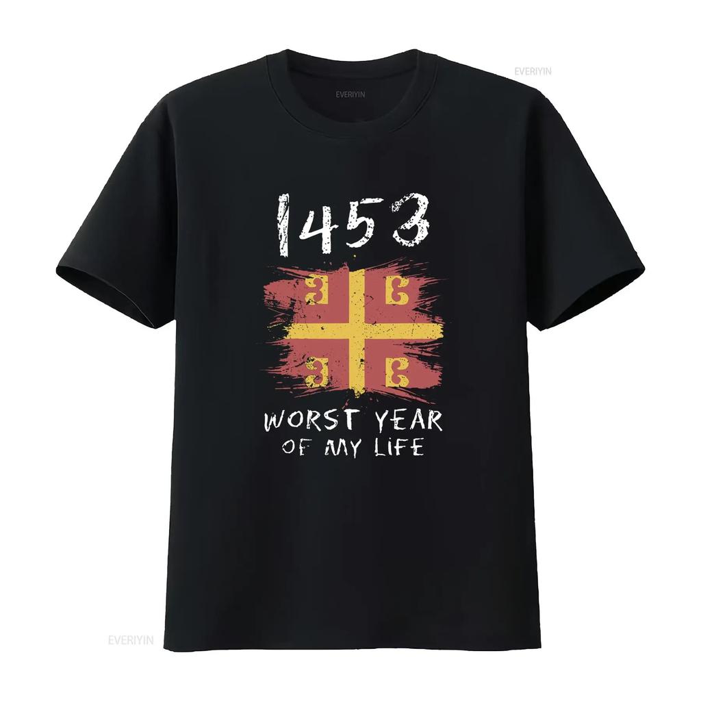 1453 Worst Year of My Life T Shirt Vintage with Bold Design for Unique Statement vintage Washed