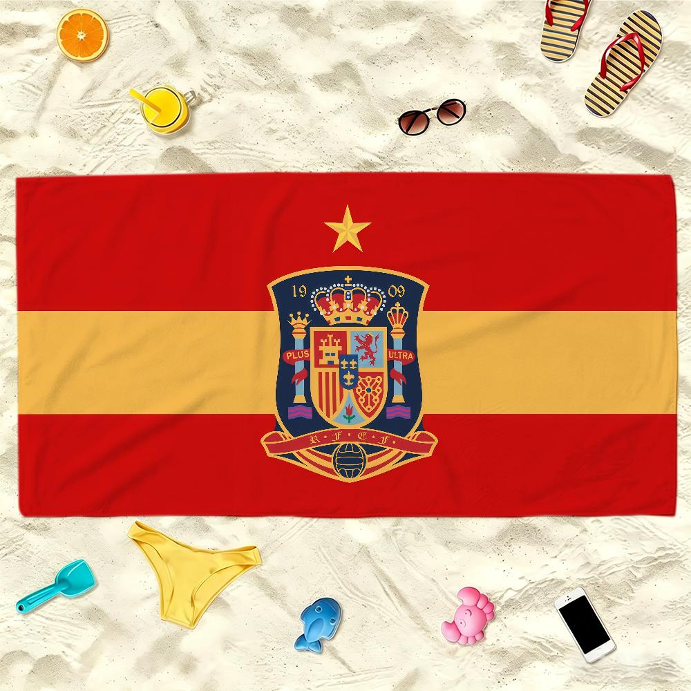 Испания S-Испанский Espana Полотенце Мягкое Легкое Против Песка Большое Пляжное Полотенце Быстросохнущее Ванная Спорт Семья