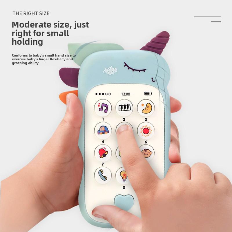 Multifunctional Educational Toy Phone for Children - Chewable Music and Story Machine for Early Learning, Suitable for Boys and Girls.