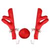 Christmas Festive Car Decor Ornaments Flannelette Antlers and Nose Reindeer Decoration Sets Supplies