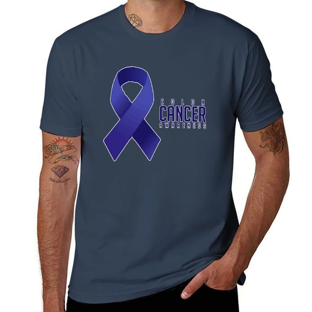 Colon Cancer Awareness Advocacy Gift Tshirt Antiwrinkle Short Sleeve Tshirt