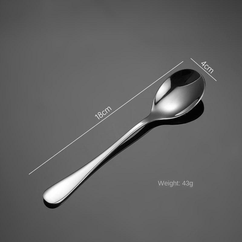 HANYANG 304 Нержавеющая сталь Западные столовые приборы 1010 Кофейная ложка Ложка Ткань Колесо Свет Нож Вилка Ложка