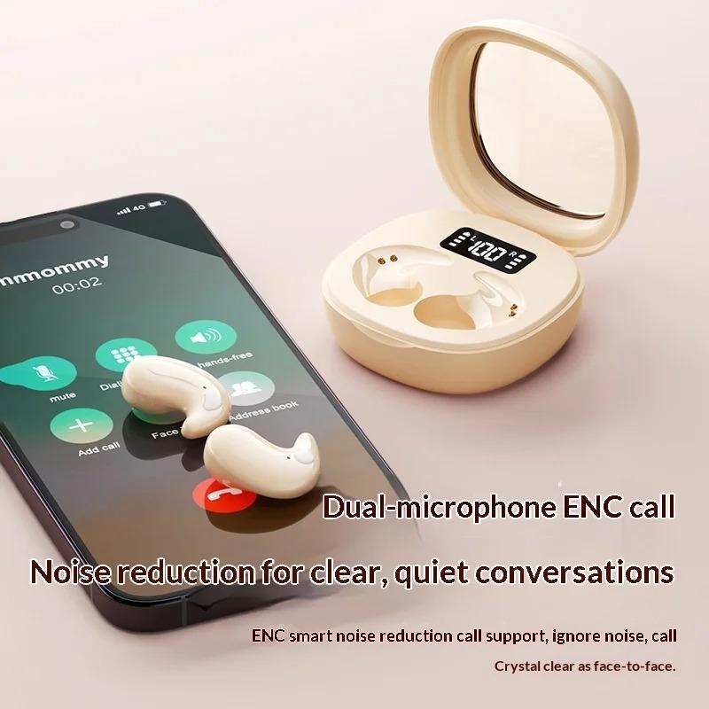 Xiaomi Mini In-Ear Sleep Wireless Bluetooth Earphones Digital Display Headphones with HD Audio Ultra Long Playtime and Microphone