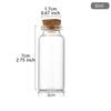 20pcs 10ml 15ml 20ml 25ml 30ml Cute Clear Glass wishing Bottles with Cork Stopper Empty Spice Bottles Jars DIY Crafts Vials