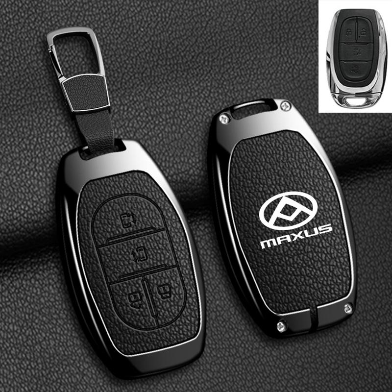 Zinc Alloy Leather Car Key Case Cover For Maxus G50 Plus D60 G10 G20 RV V90 T60 T70 EUNIQ5 Auto Key Shell Keychain Accessories