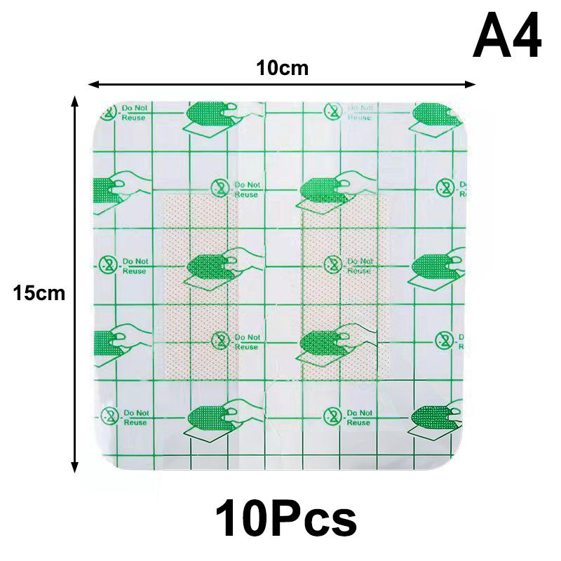 10 шт. Бинт первой помощи Водонепроницаемая адгезивная повязка для ран Стерильная повязка Гемостатический пластырь Наклейка Хирургические швы